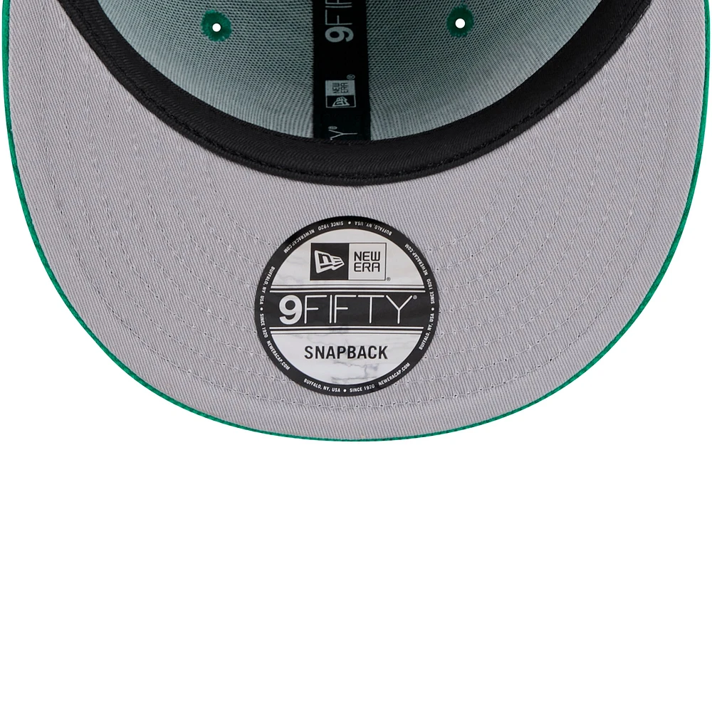 Casquette Snapback 9FIFTY en velours côtelé pour homme New Era Kelly Green Boston Celtics