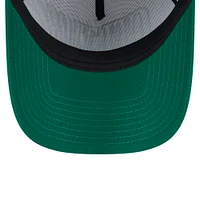 Men's New Era Kelly Green Boston Celtics Throwback Gradient A-Frame 9FORTY Adjustable Hat