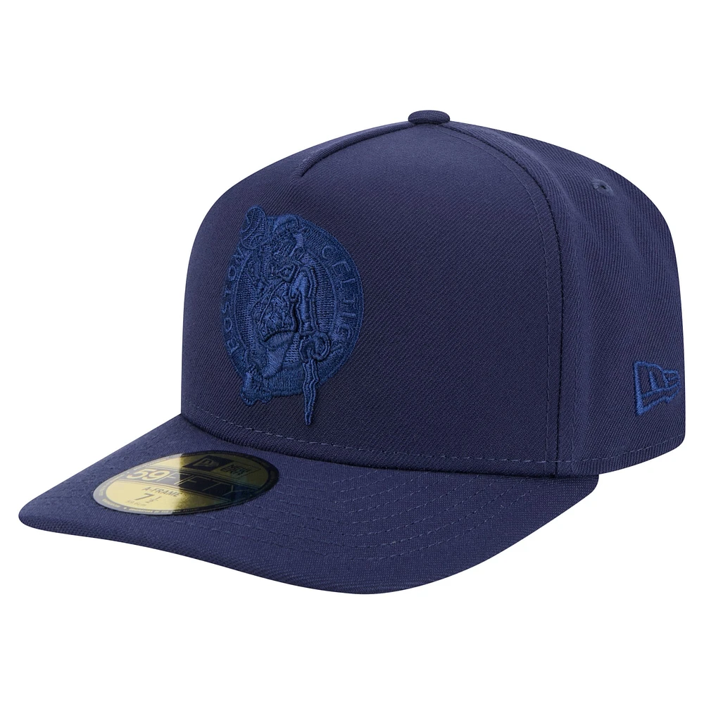 Casquette ajustée Boston Celtics Colorpack A-Frame 59FIFTY pour homme New Era bleu marine
