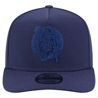 Men's New Era  Navy Boston Celtics Colorpack A-Frame Pinch Front 9FIFTY Snapback Hat
