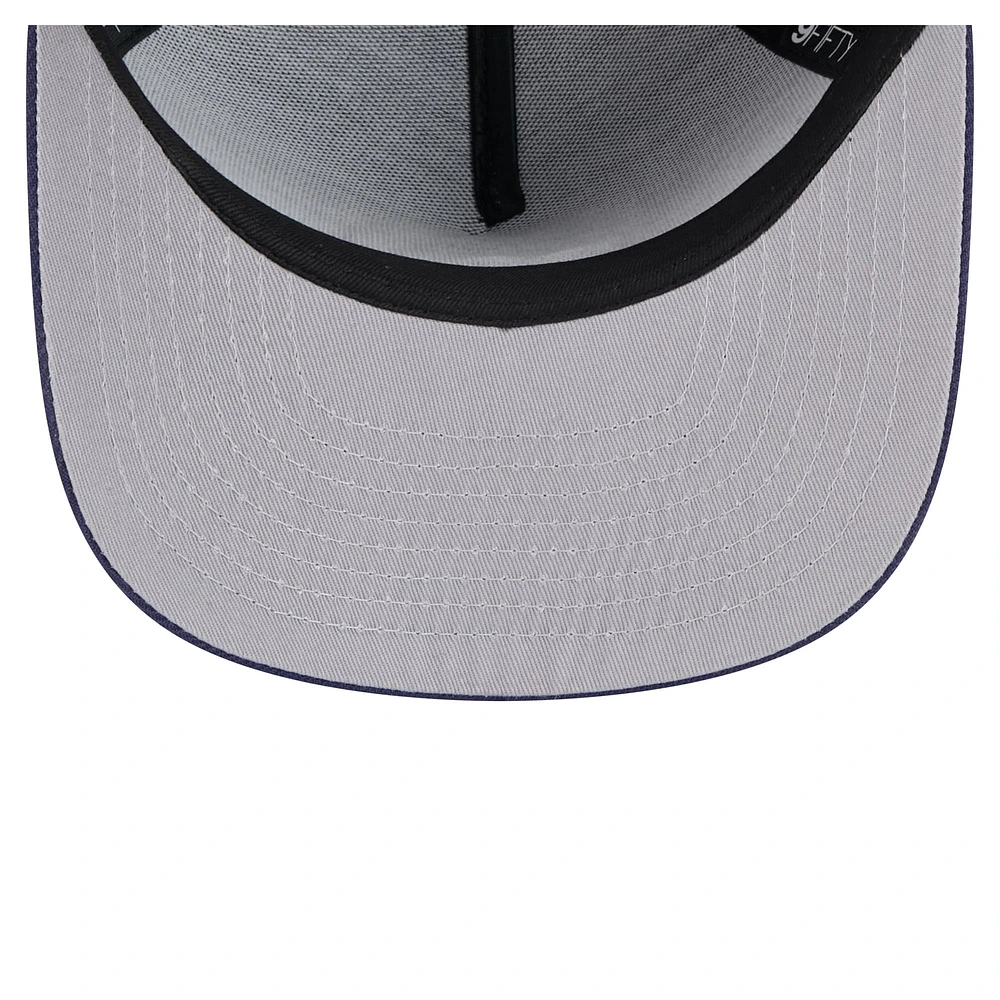 Men's New Era  Navy Boston Celtics Colorpack A-Frame Pinch Front 9FIFTY Snapback Hat