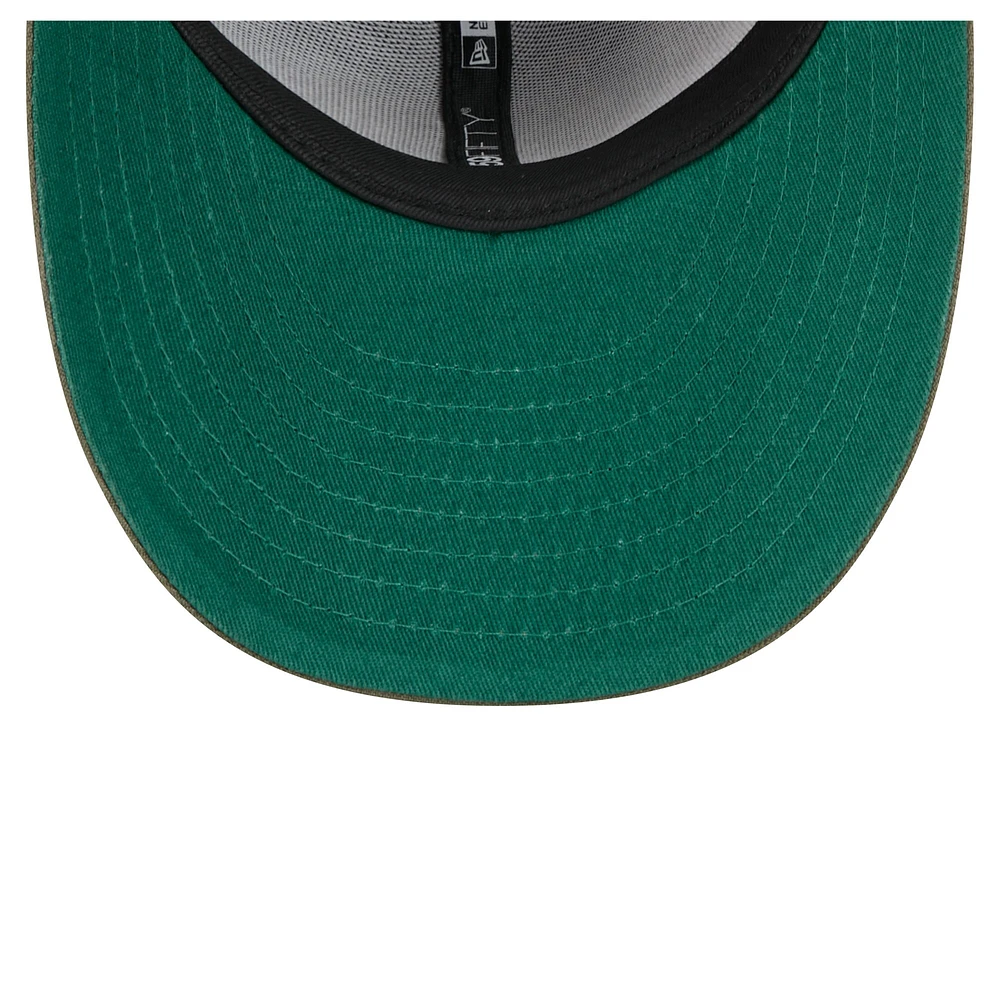 Men's New Era Olive Boston Celtics Tonal Florals 59FIFTY Fitted Hat