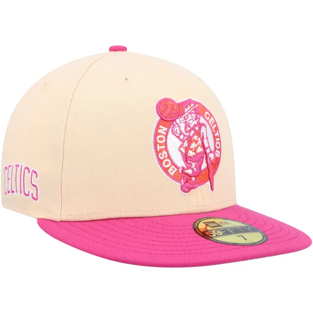 New Era Men's Orange and Pink Detroit Tigers Tiger Stadium Mango Passion  59FIFTY Fitted Hat