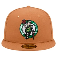 Casquette ajustée Boston Celtics 59FIFTY de New Era pour homme, coloris beige