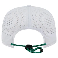 Men's New Era White Boston Celtics Performance Rope Golfer Adjustable Hat