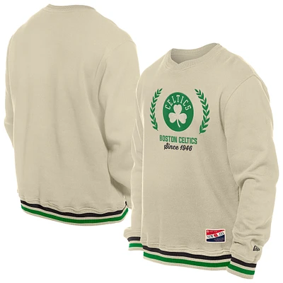 Sweat-shirt à capuche rétro Boston Celtics blanc New Era pour homme
