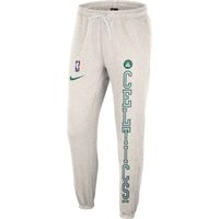 Men's Nike Ash/Kelly Green Boston Celtics 75th Anniversary Courtside Fleece Pants