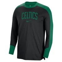 Maillot de tir à manches longues authentique d'avant-match Nike Boston Celtics 2024/25 pour homme, noir