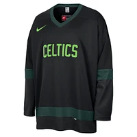 Men's Nike Black Boston Celtics 2024/25 City Edition Courtside Heavyweight Hockey Jersey