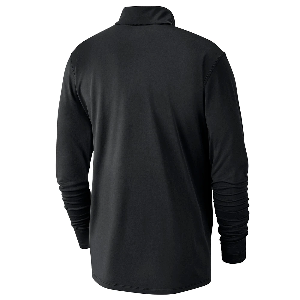 Men's Nike Black Boston Celtics 2024/25 Courtside Performance Half-Zip Top