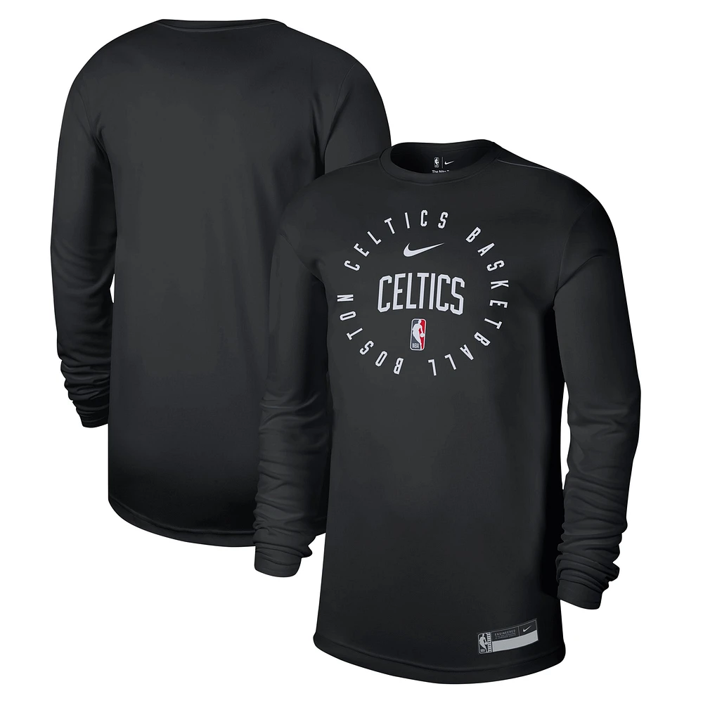 T-shirt d'entraînement à manches longues Nike Boston Celtics 2024/25 Legend pour homme, noir