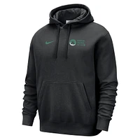 Men's Nike Black Boston Celtics Courtside Club Pullover Hoodie