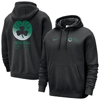 Men's Nike Black Boston Celtics Courtside Club Pullover Hoodie