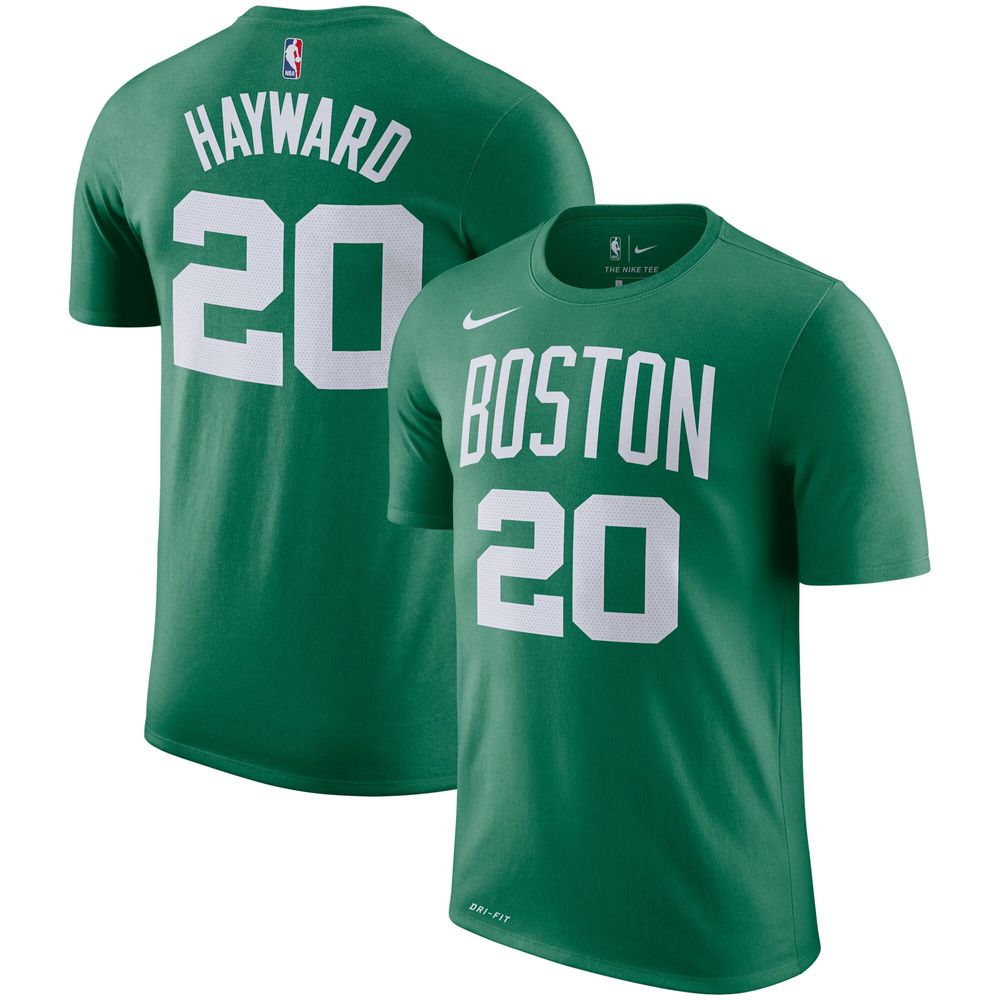 Men's Nike Gordon Hayward Green Boston Celtics Name & Number Performance T-Shirt