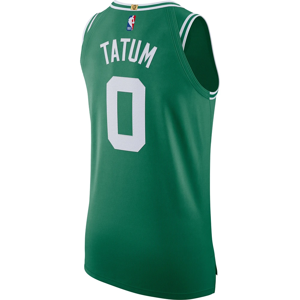 Maillot authentique Nike Jayson Tatum Kelly vert Boston Celtics pour homme - Édition Icon