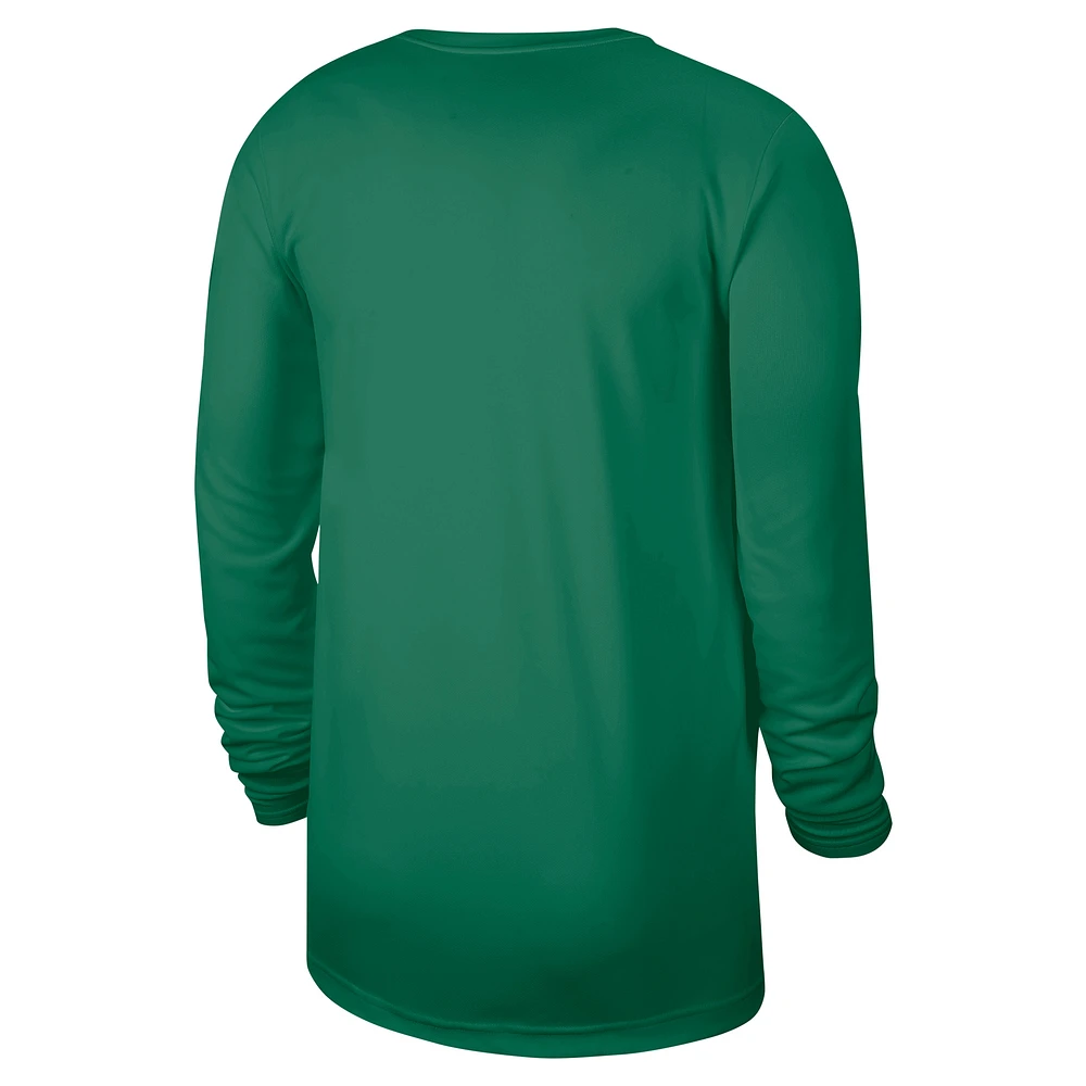 T-shirt d'entraînement à manches longues Nike Kelly Green Boston Celtics 2024/25 Legend pour homme