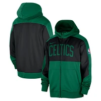 Sweat à capuche entièrement zippé Nike On-Court Showtime Performance Boston Celtics Authentic pour homme, vert Kelly