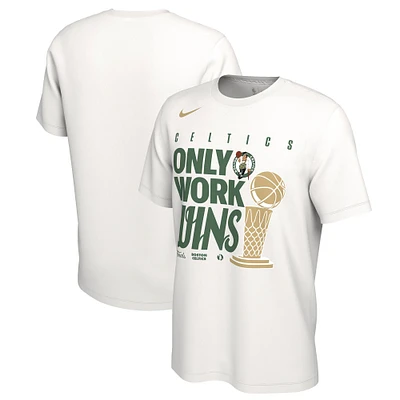 T-shirt Nike blanc Boston Celtics 2024 NBA Finals Champions Big & Tall Parade pour homme