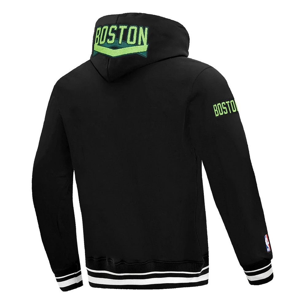 Men's Pro Standard Black Boston Celtics 2024/25 City Edition Pullover Hoodie