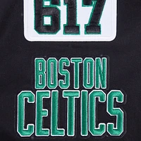 Men's Pro Standard Black Boston Celtics Area Code Twill Full-Zip Jacket