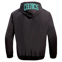 Men's Pro Standard Black Boston Celtics Hybrid Full-Zip Hoodie