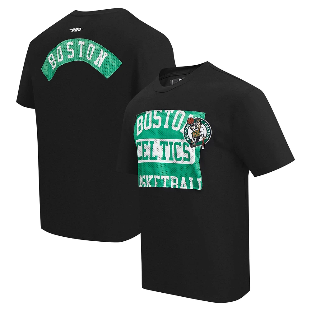 T-shirt à épaules tombantes Pro Standard noir Boston Celtics Made To Play pour hommes