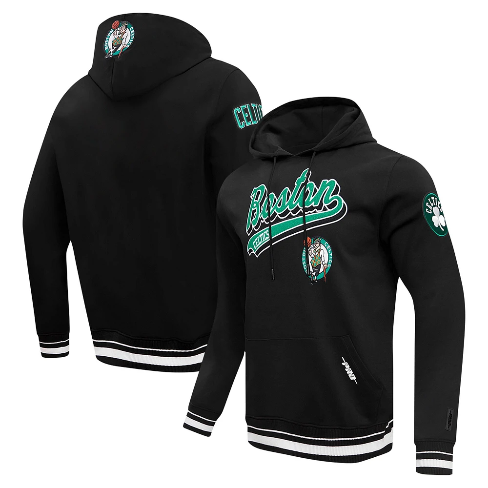 Sweat à capuche imprimé queue de script Boston Celtics Pro Standard pour homme noir