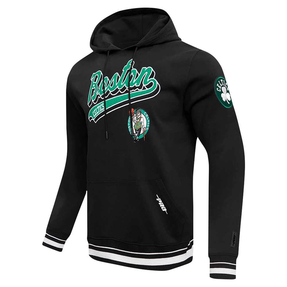 Sweat à capuche imprimé queue de script Boston Celtics Pro Standard pour homme noir