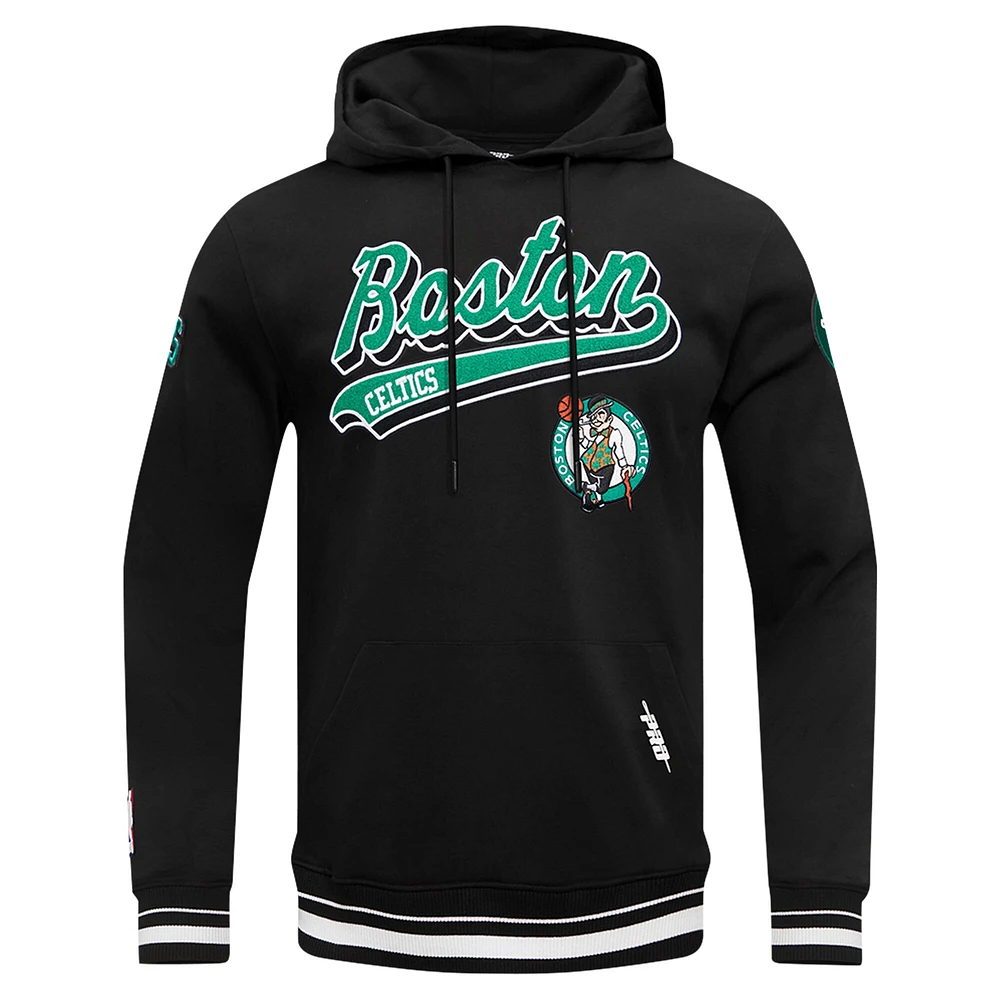 Sweat à capuche imprimé queue de script Boston Celtics Pro Standard pour homme noir