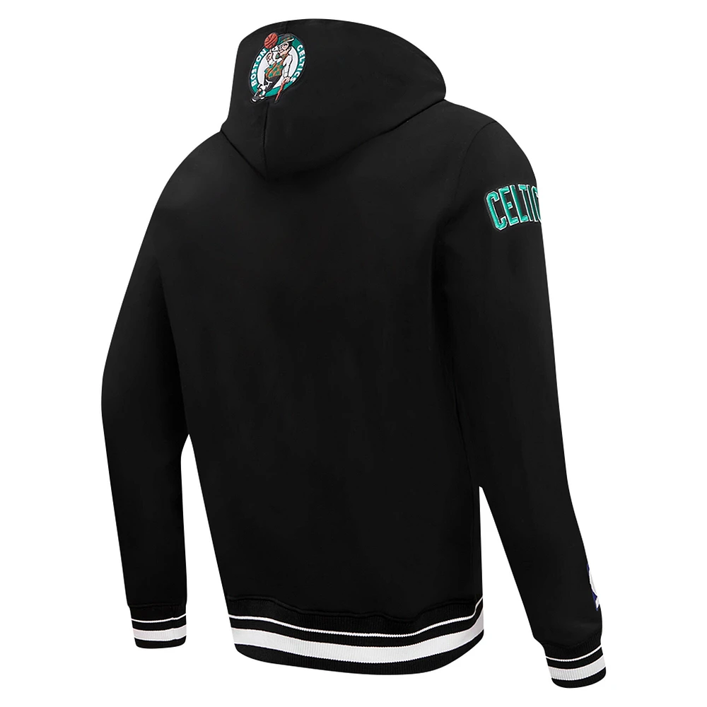 Sweat à capuche imprimé queue de script Boston Celtics Pro Standard pour homme noir