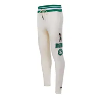 Men's Pro Standard Cream Boston Celtics Retro Classic Fleece Sweatpants