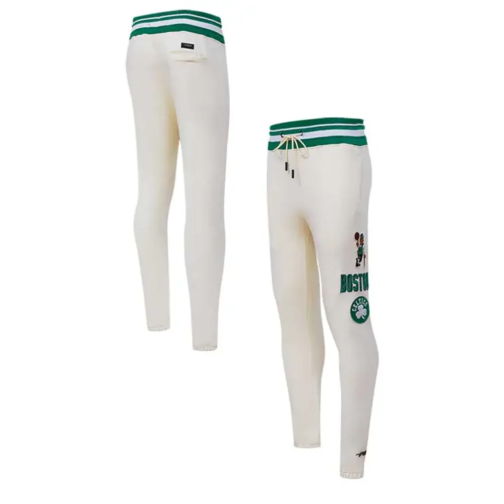 Pantalon de survêtement en molleton rétro classique Boston Celtics Pro Standard crème pour homme