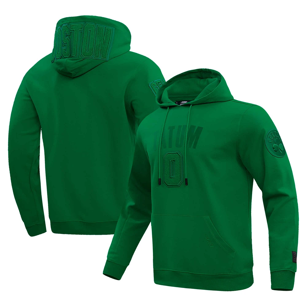 Sweat à capuche Pro Standard Jayson Tatum Kelly Green Boston Celtics triple ton pour hommes