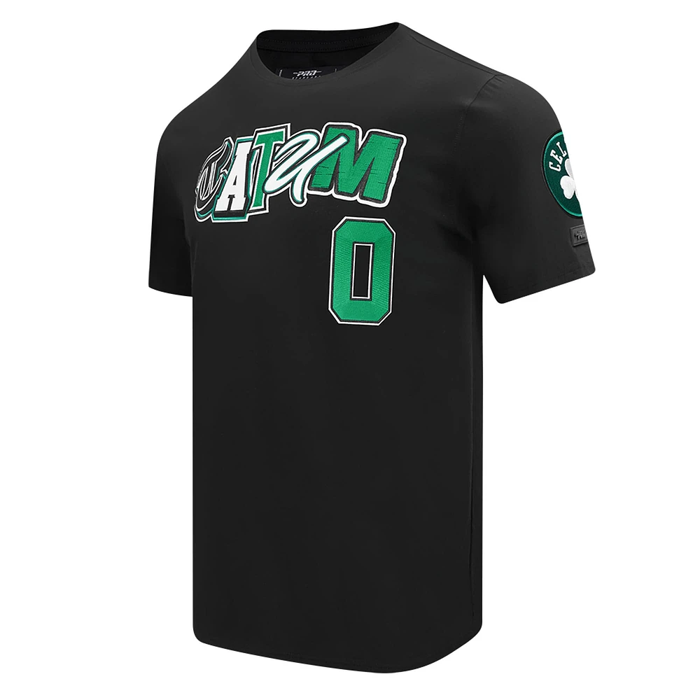 Men's Pro Standard Jayson Tatum Black Boston Celtics City Ransom T-Shirt