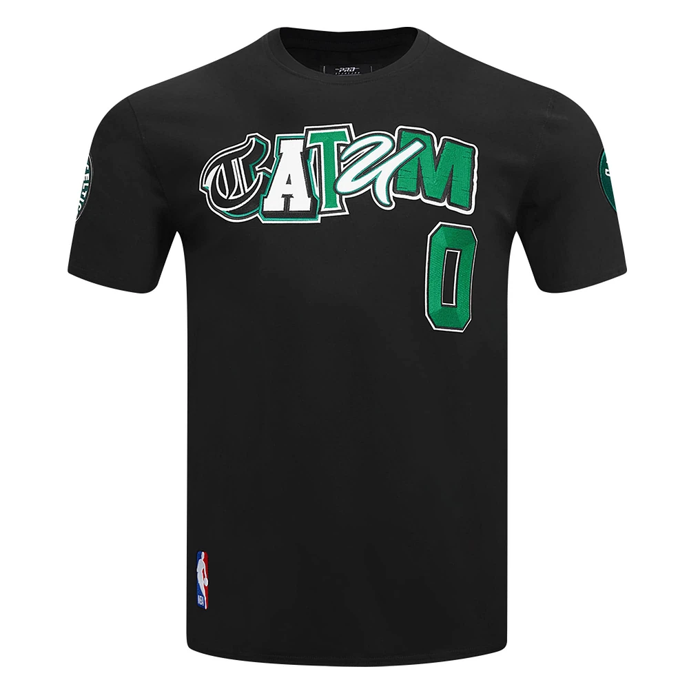Men's Pro Standard Jayson Tatum Black Boston Celtics City Ransom T-Shirt