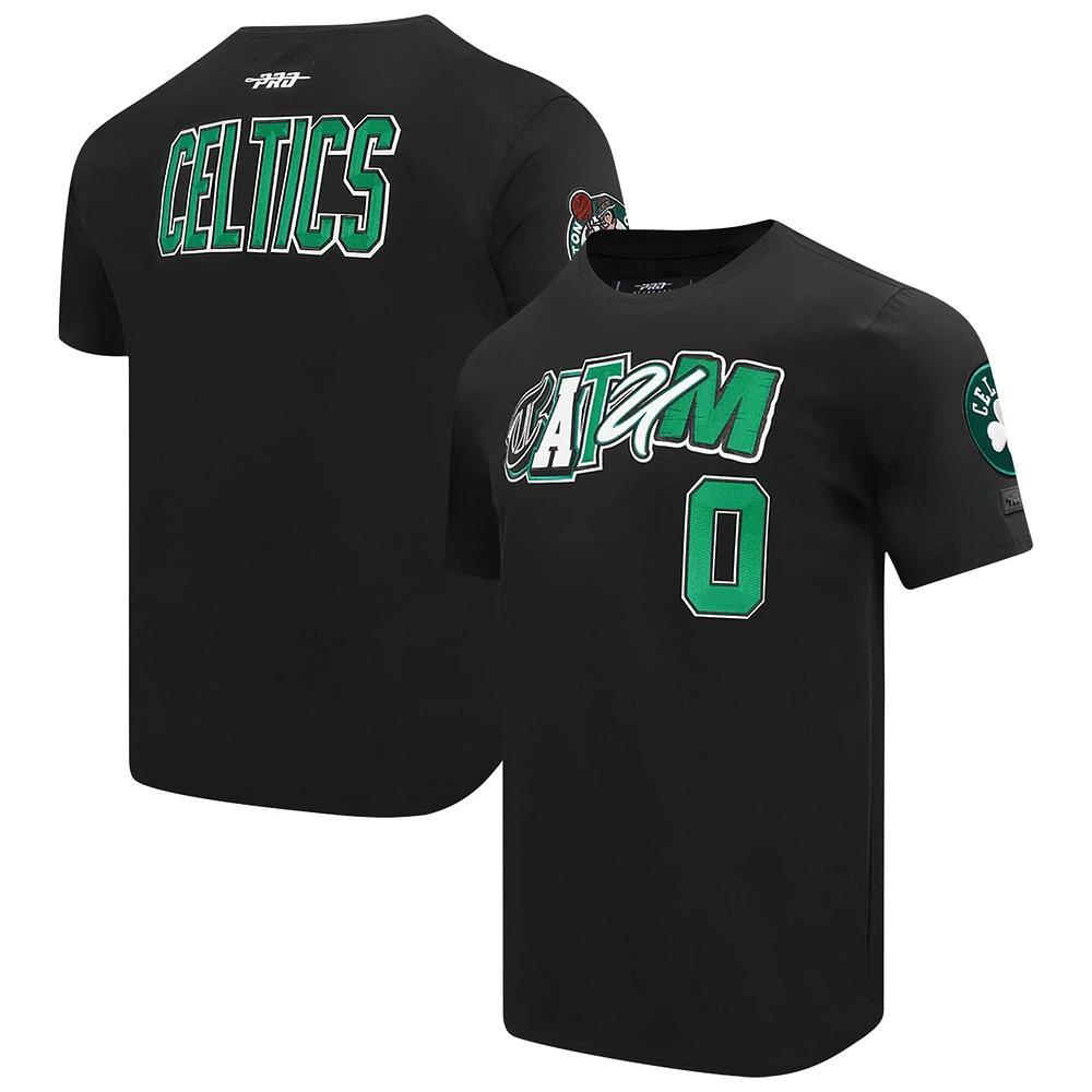 Men's Pro Standard Jayson Tatum Black Boston Celtics City Ransom T-Shirt