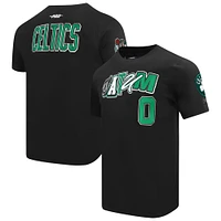 Men's Pro Standard Jayson Tatum Black Boston Celtics City Ransom T-Shirt