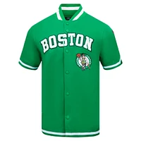 Veste d'échauffement classique à boutons-pression Pro Standard Kelly Green Boston Celtics pour hommes