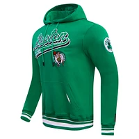 Men's Pro Standard Kelly Green Boston Celtics Script Tail Pullover Hoodie