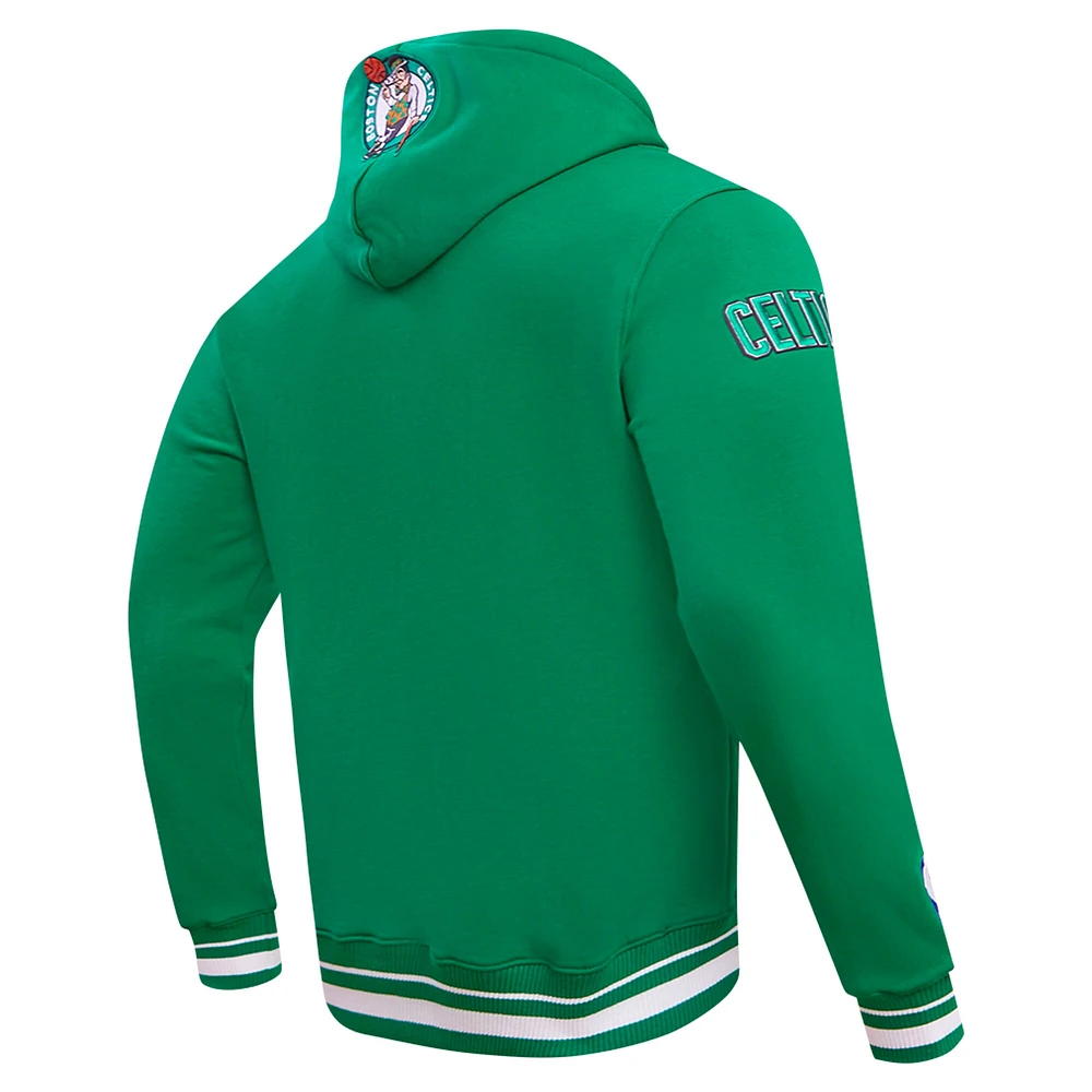 Men's Pro Standard Kelly Green Boston Celtics Script Tail Pullover Hoodie