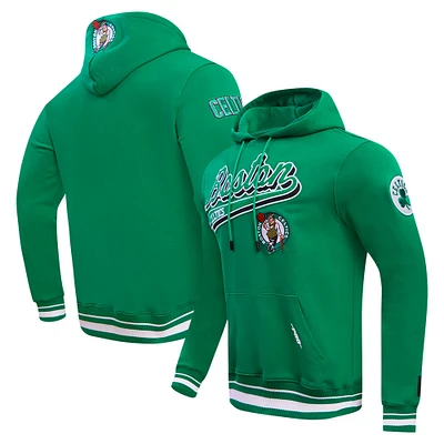 Men's Pro Standard Kelly Green Boston Celtics Script Tail Pullover Hoodie