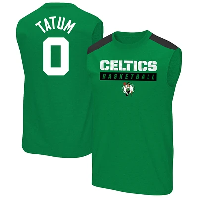 Profil masculin Jayson Tatum Kelly Green Boston Celtics Big & Tall Player Muscle Tank