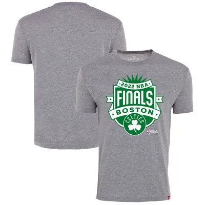 Boston Celtics Sportiqe 2022 NBA Finals Crest Comfy T-Shirt - Gray