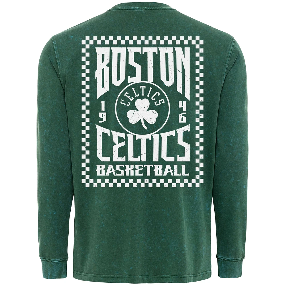 Men's Sportiqe Green Boston Celtics Bono Long Sleeve T-Shirt