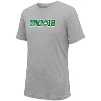 Men's Stadium Essentials Heather Gray Boston Celtics 18-Time NBA Finals Champions Banner 18 Forever T-Shirt