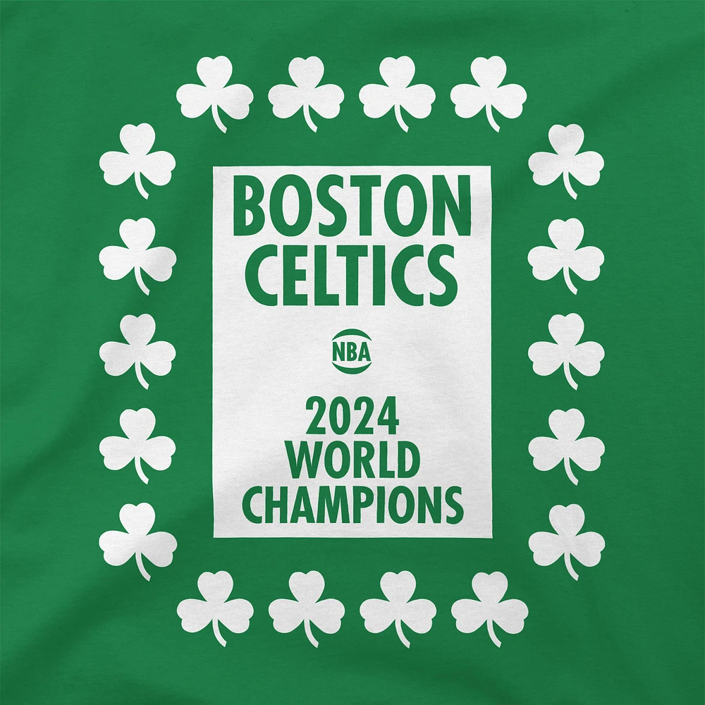 Men's Stadium Essentials Kelly Green Boston Celtics 18-Time NBA Finals Champions Banner 18 Play T-Shirt