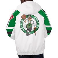 Men's Starter Kelly Green/White Boston Celtics The Pro III Quarter-Zip - Hoodie Jacket