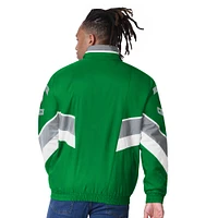 Men's Starter Kelly Green Boston Celtics Captain Oxford Full-Zip Jacket