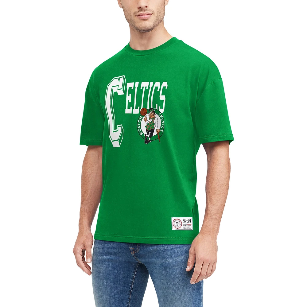 Tommy Jeans pour homme Kelly Green Boston Celtics Mel - T-shirt