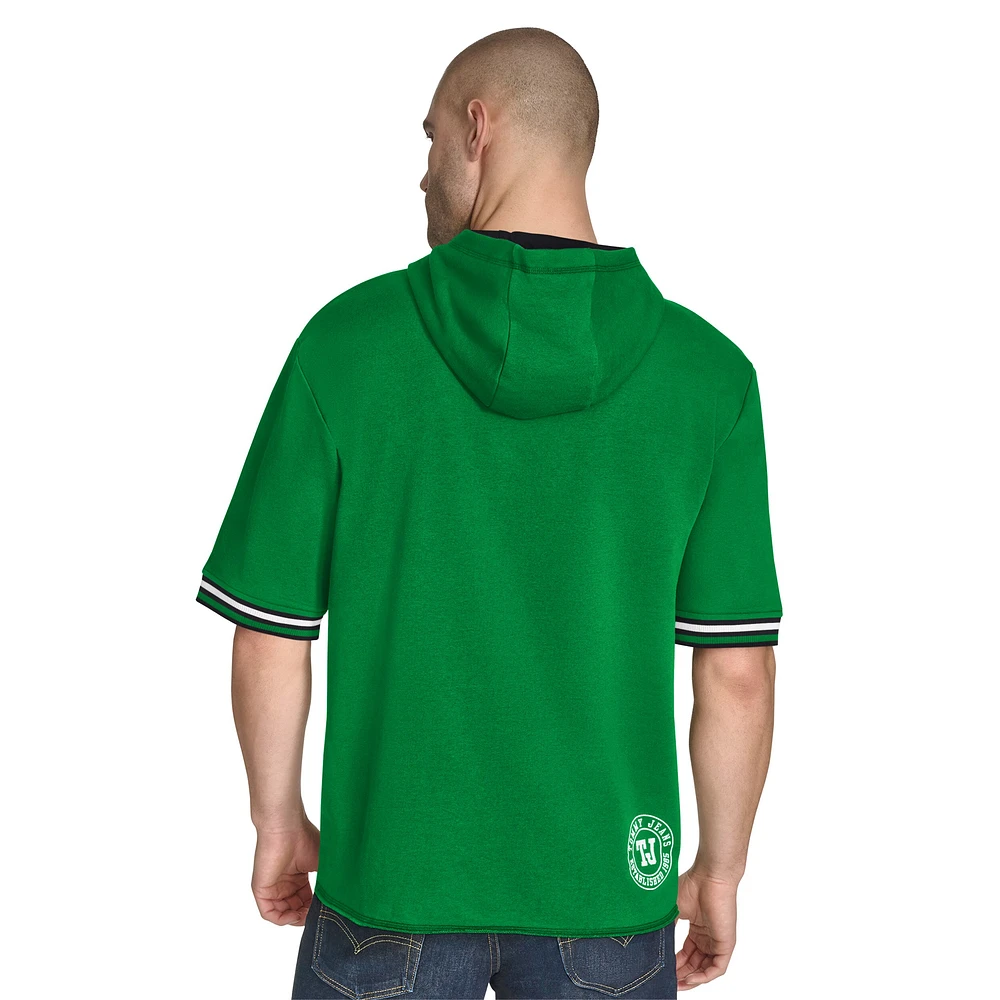 Sweat à capuche manches courtes Paul French Terry vert Kelly de Tommy Jeans pour homme Boston Celtics
